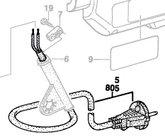 Cable d´alimentation réf. 1 607 000 385 BOSCH